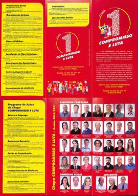 Folheto: Proposta Chapa 1 - Compromisso e Luta