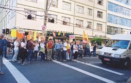 Greve Bancários - Piquete em frente ao HSBC