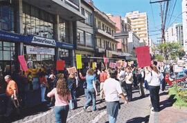 Greve Bancários - Piquete em frente ao Banrisul