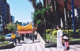 Greve Bancários - Passeata pela Avenida Júlio de Castilhos