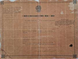 Carta de aprovação dos Estatutos do Sindicato dos Empregados em Estabelecimentos Bancários de Cax...