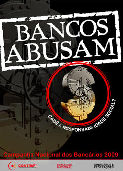 Cartaz - Campanha Nacional dos Bancários